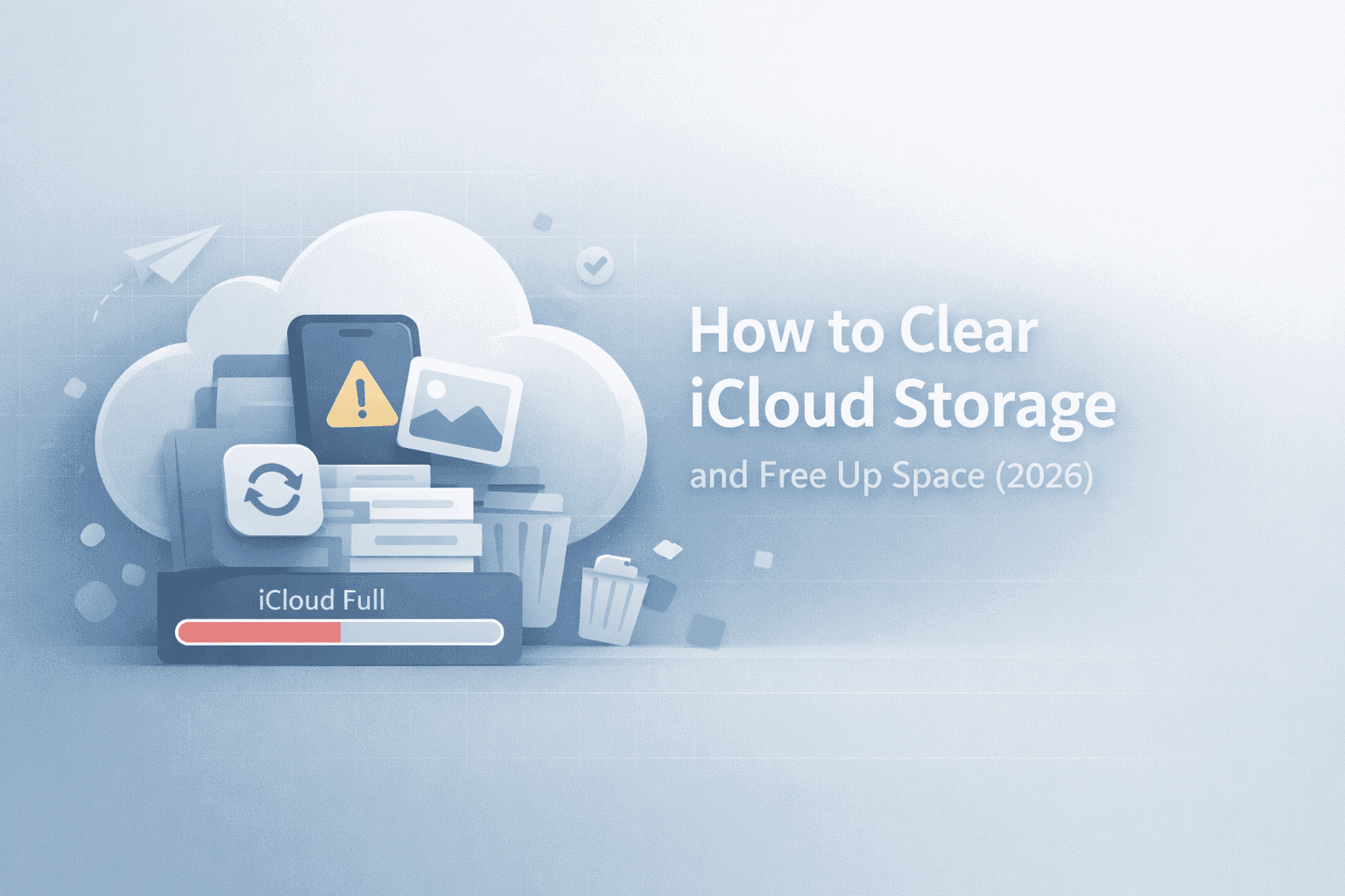 Почему iCloud заполнен и как очистить (2026)