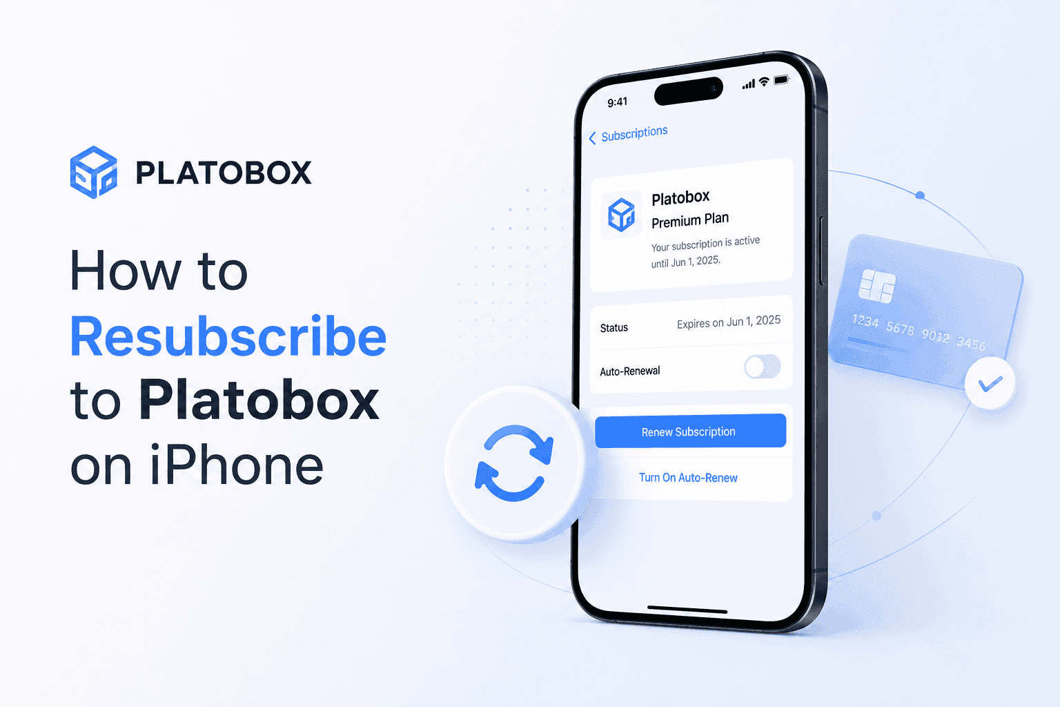 How to Resubscribe to Platobox on iPhone?